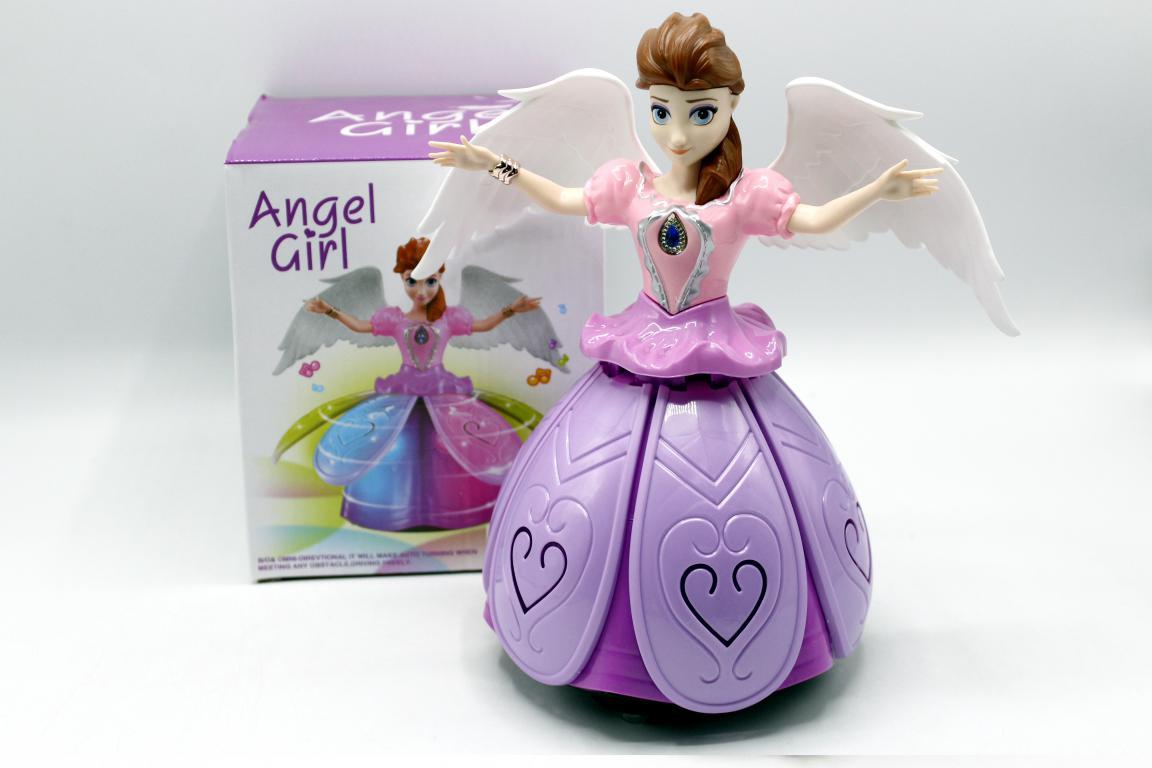 Frozen Angel Girl Bump & Go with Light & Sound Battery Operated Toy (LD-131A)